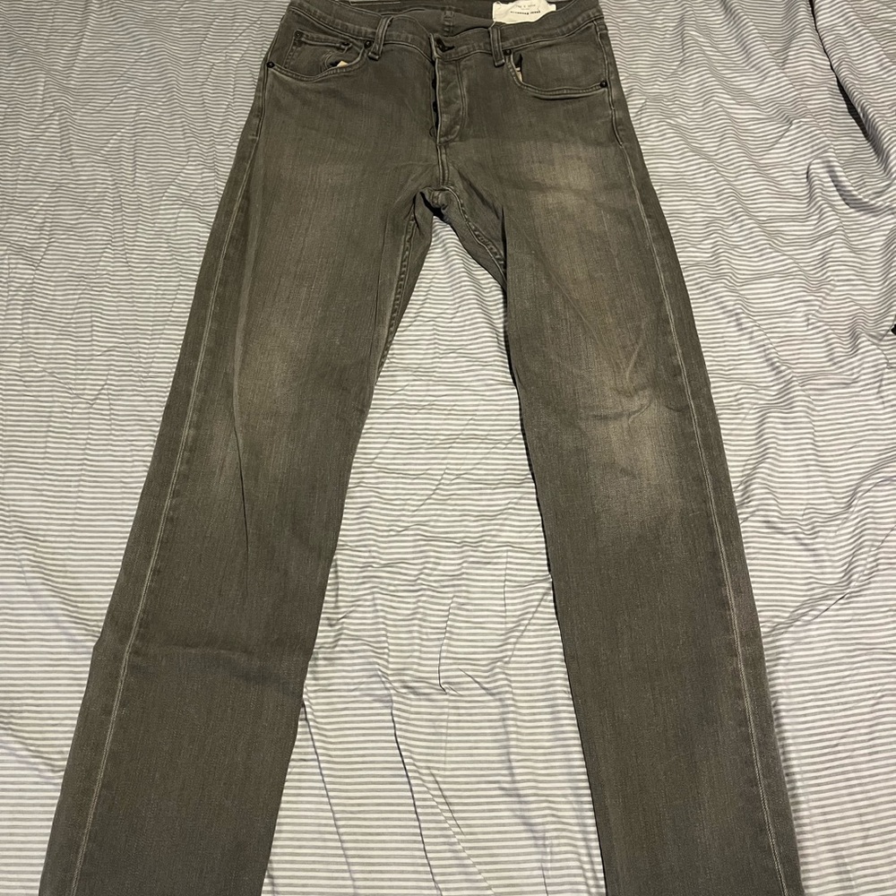 Rag & Bone Fit 2 Slim Authentic Stretch Jeans (Iron)